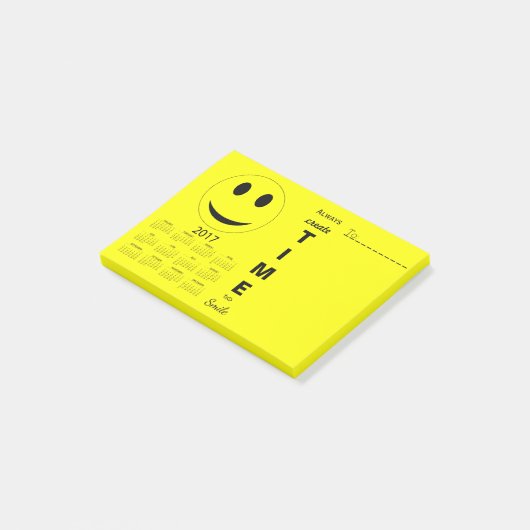 Happy New Year 2017 Motivatie agenda Post-it® Notes (Schuin)