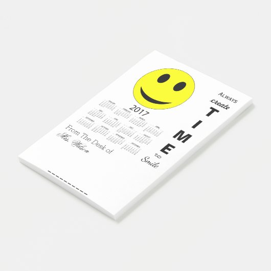 Happy New Year 2017 Motivatie agenda Post-it® Notes (Schuin)