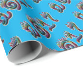 Happy New Year 2017 Rainbow Typography Numbers Cadeaupapier (Rol Hoek)