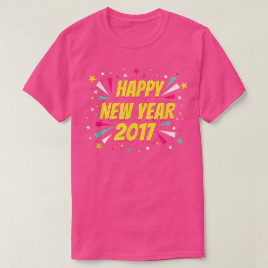 Happy New Year 2017 Shirt (Design voorkant)