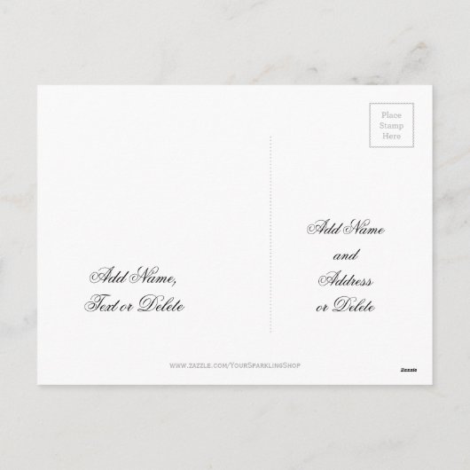 Happy New Year 2019 Elegant Black Pink Stars Tekst Feestdagenkaart (Achterkant)