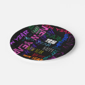 Happy New Year 2019 Pop Colors Paper Bord (Gekanteld)