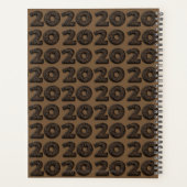 Happy New Year 2020 Funny Coffee Beans Pattern Planner (Achterkant)