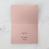 Happy New Year 2020 roze Rose Gold Text Overlay Feestdagen Kaart (Binnen)