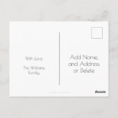 Happy New Year 2020 Script Red en Gold Chic Briefkaart (Achterkant)