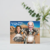 Happy New Year 2021, Biden & Harris Bikers Briefkaart (Staand voorkant)
