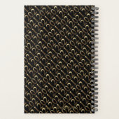 Happy New Year 2021 Black and Gold Kijk elegant Planner (Achterkant)
