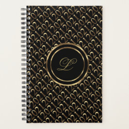 Happy New Year 2021 Black and Gold Kijk elegant Planner
