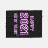 Happy New Year 2021 New Years Eve 2020 Party Suppl Fleece Deken (Voorkant (Horizontaal))