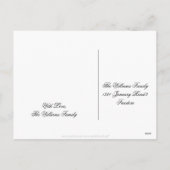 Happy New Year 2021 Stars Light Roman Numeral Feestdagenkaart (Achterkant)