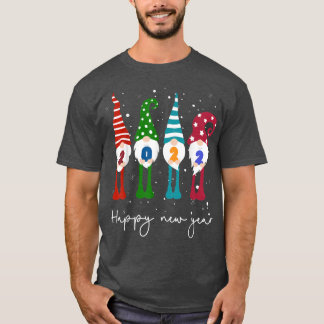 Happy New Year 2022 Gnome Xmas serie Matching Mann T-shirt
