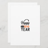 Happy New Year 2022 Kaart (Voorkant / Achterkant)