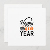 Happy New Year 2022 Notitiekaartje (Voorkant / Achterkant)