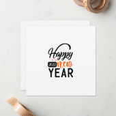 Happy New Year 2022 Notitiekaartje (Voorkant / Achterkant in situ)