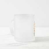 Happy New Year 2022-ontwerp met Gold Star Matglas Koffiemok (Voorkant links)