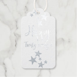 Happy New Year 2022 Stars Folie Card Folie Cadeaub Cadeaulabels