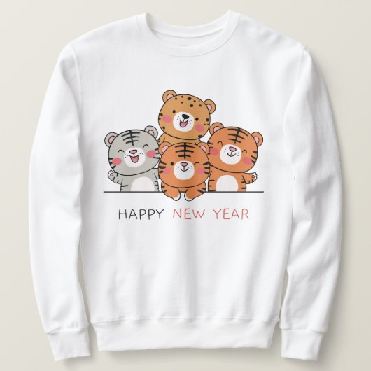 Happy New Year 2022 Sweatshirt (Design voorkant)