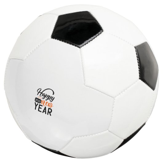 Happy New Year 2022 Voetbal (Drie kwart)