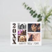 Happy New Year 2023 5 Foto Collage Briefkaart (Staand voorkant)