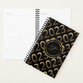 Happy New Year 2023 Black and Gold Kijk elegant Planner (Display)