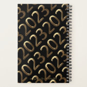 Happy New Year 2023 Black and Gold Kijk elegant Planner (Achterkant)