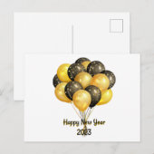 Happy New Year 2023 Briefkaart (Voorkant / Achterkant)