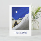 Happy New Year 2023 Desert Southwest Peace Feestdagenkaart (Staand voorkant)