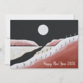 Happy New Year 2023 Desert Southwest Typografie Feestdagenkaart (Voorkant)