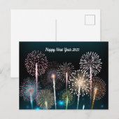 Happy New Year 2023 Fireworks-Briefkaart Briefkaart (Voorkant / Achterkant)