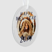 Happy New Year 2023 Foto Ornament (voorkant)