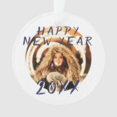 Happy New Year 2023 Foto Ornament (voorkant)