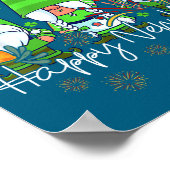 Happy New Year 2023 Gnomes Irish Patrick Day Famil Poster (Hoek)