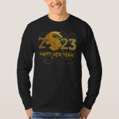 Happy New Year 2023 Happy Rabbit New Year T-shirt (Voorkant)