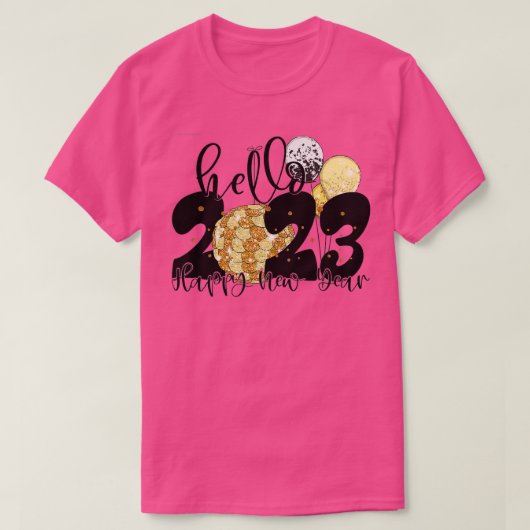 Happy New Year 2023 New Years Eve Party Supplies N T-shirt (Design voorkant)