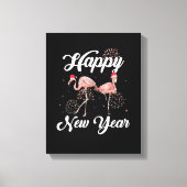 Happy New Year 2023 Outfit for Flamingo Lover New Canvas Afdruk (Voorkant)