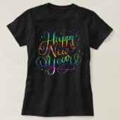 Happy New Year 2023 Retro Disco Ball New Years zel T-shirt (Design voorkant)