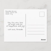 Happy New Year 2023 Script Full Photo Briefkaart (Achterkant)