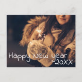 Happy New Year 2023 Script Full Photo Briefkaart (Voorkant)