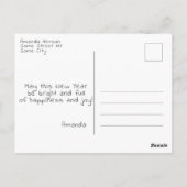 Happy New Year 2023 Script Full Photo Briefkaart (Achterkant)