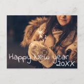 Happy New Year 2023 Script Full Photo Briefkaart (Voorkant)