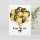 Happy New Year 2023 Uitnodiging (Staand voorkant)