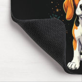 Happy New Year 2025 Eve Firework Dog Funny Beagle Muismat (Hoek)