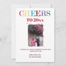 Happy New Year 2025 Family Greeting Feestdagenkaart