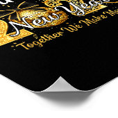 Happy New Year 2025 New Year's Eve Party Countdown Poster (Hoek)