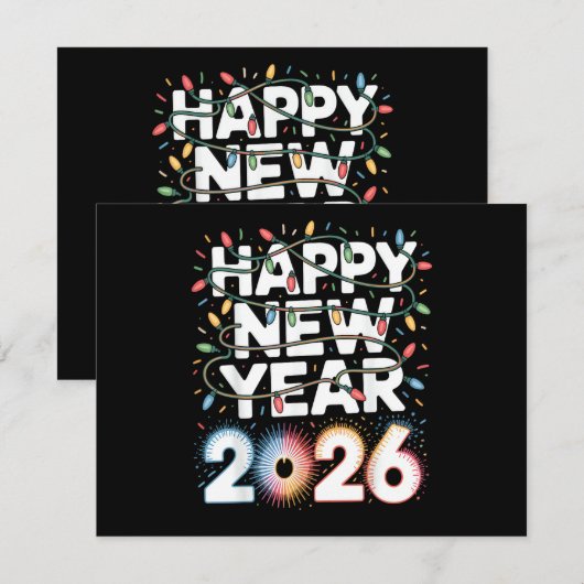 Happy New Year 2026 (Voorkant / Achterkant)