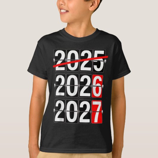 Happy New Year 2026 2027 67 Meme Six Seven Funny  T-shirt (Voorkant)
