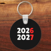 Happy New Year 2026 2027 Funny Six Seven 67 Meme C Sleutelhanger (Voorkant)