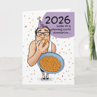 Happy New Year 2026 AI Artificial Intelligence Feestdagen Kaart