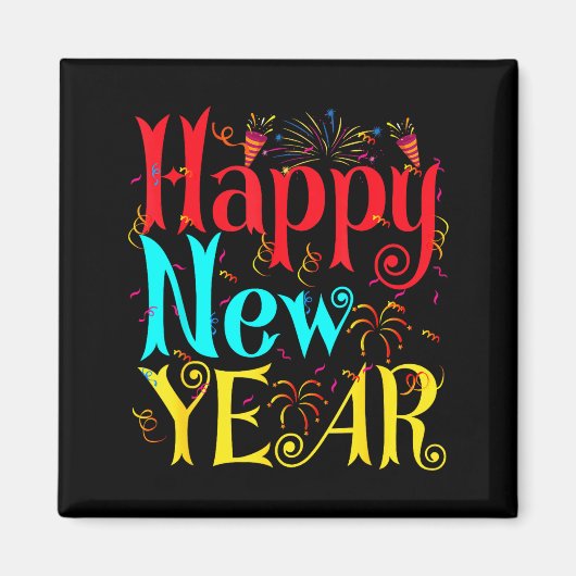 Happy New Year 2026 And Merry Christmas New Year E Magneet (Voorkant)