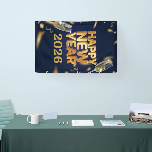 Happy New Year 2026 Banner (Beurs)